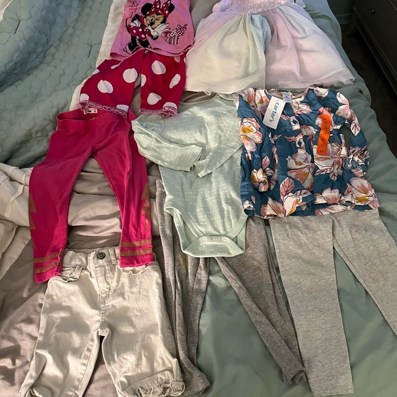 HUGE 50 PIECE BUNDLE OF DISNEY CARTERS GYMBOREE PLUS MORE!! 24M-3t shoes size 7 - Picture 7 of 16